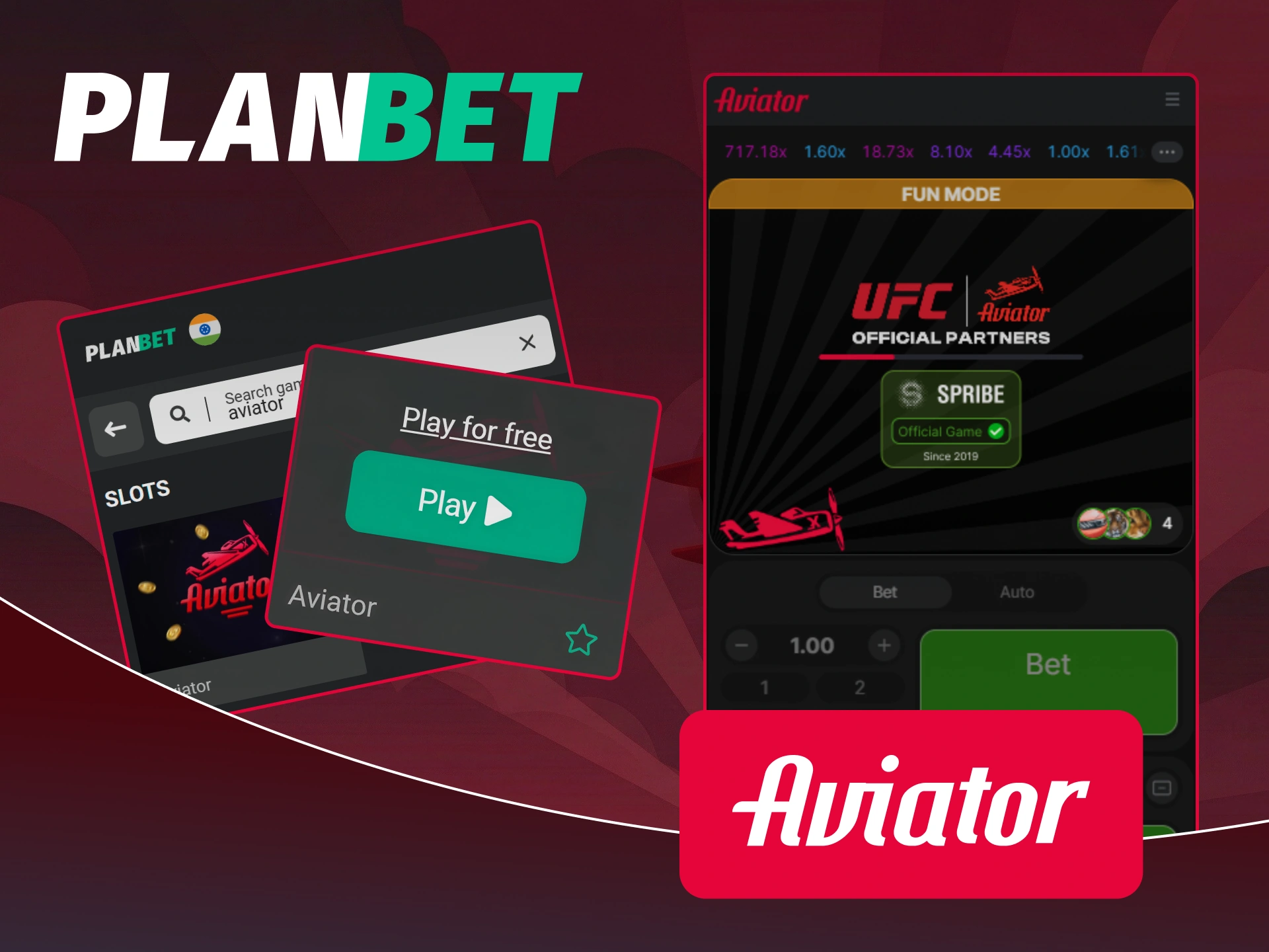 Try your luck with the Aviator crash game at Planbet Casino.